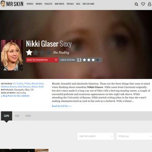 Nikki Glaser, Nude Celebrities List