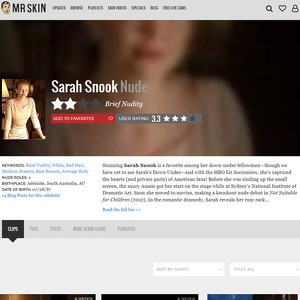 Sarah Snook, Nude Celebrities List