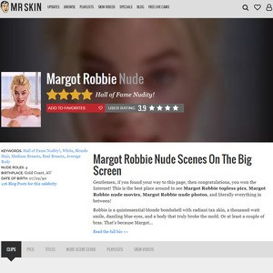Margot Robbie, Nude Celebrities List