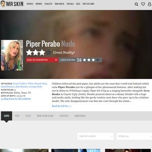 Piper Perabo, Nude Celebrities List