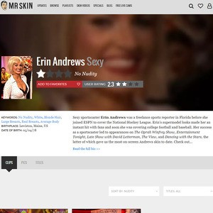 Erin Andrews, Nude Celebrities List