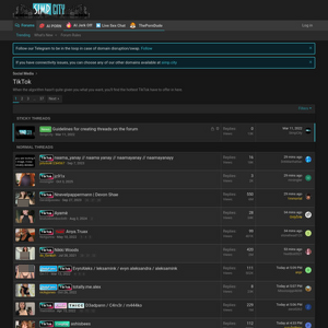 SimpCity TikTok, TikTok Porn Sites
