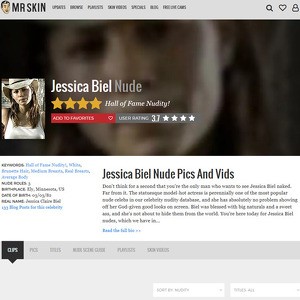 Jessica Biel, Nude Celebrities List