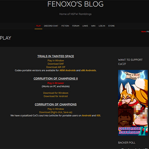 Trials In Tainted Space, Free Sex Games