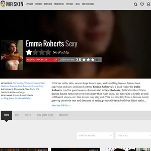 Emma Roberts, Nude Celebrities List