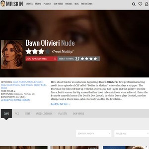 Dawn Olivieri, Nude Celebrities List
