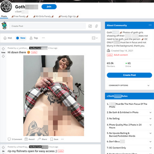 Reddit GothPussy, Reddit NSFW List