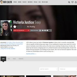 Victoria Justice, Nude Celebrities List