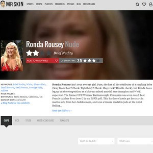 Ronda Rousey, Nude Celebrities List