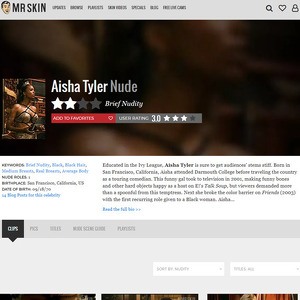 Aisha Tyler, Nude Celebrities List