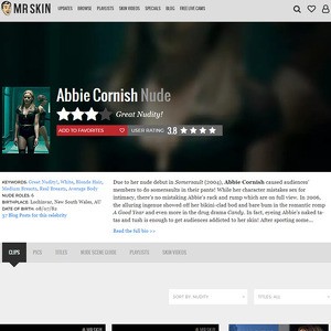 Abbie Cornish, Nude Celebrities List