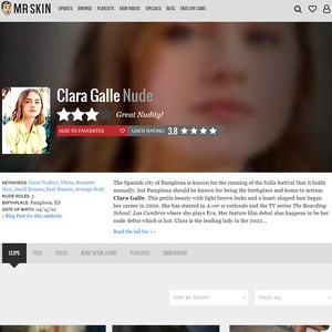 Clara Galle, Nude Celebrities List