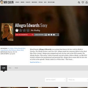 Allegra Edwards, Nude Celebrities List